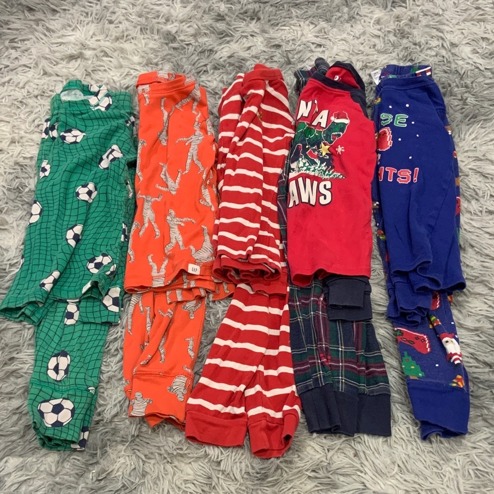 Lot Bundle Boys Pajama Sets Size 6